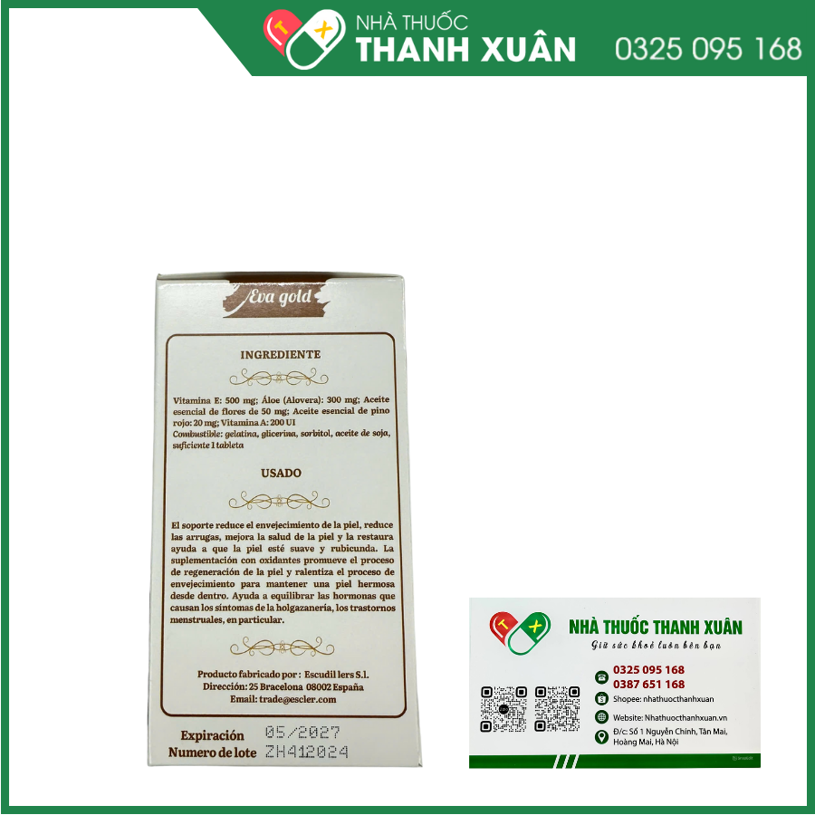 Eva Gold giúp cân bằng nội tiết tố, hỗ trợ làm đẹp da